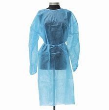 Protective  3xl  Blue Disposable Isolation Gowns Fluid Resistant